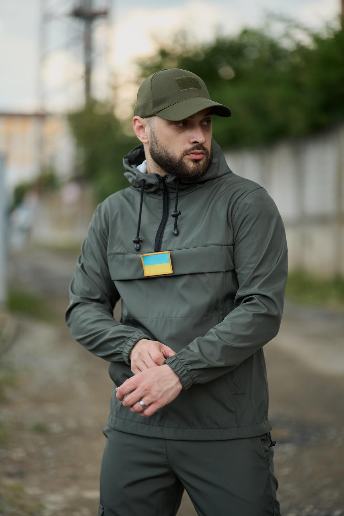 Анорак з липучкою хакі